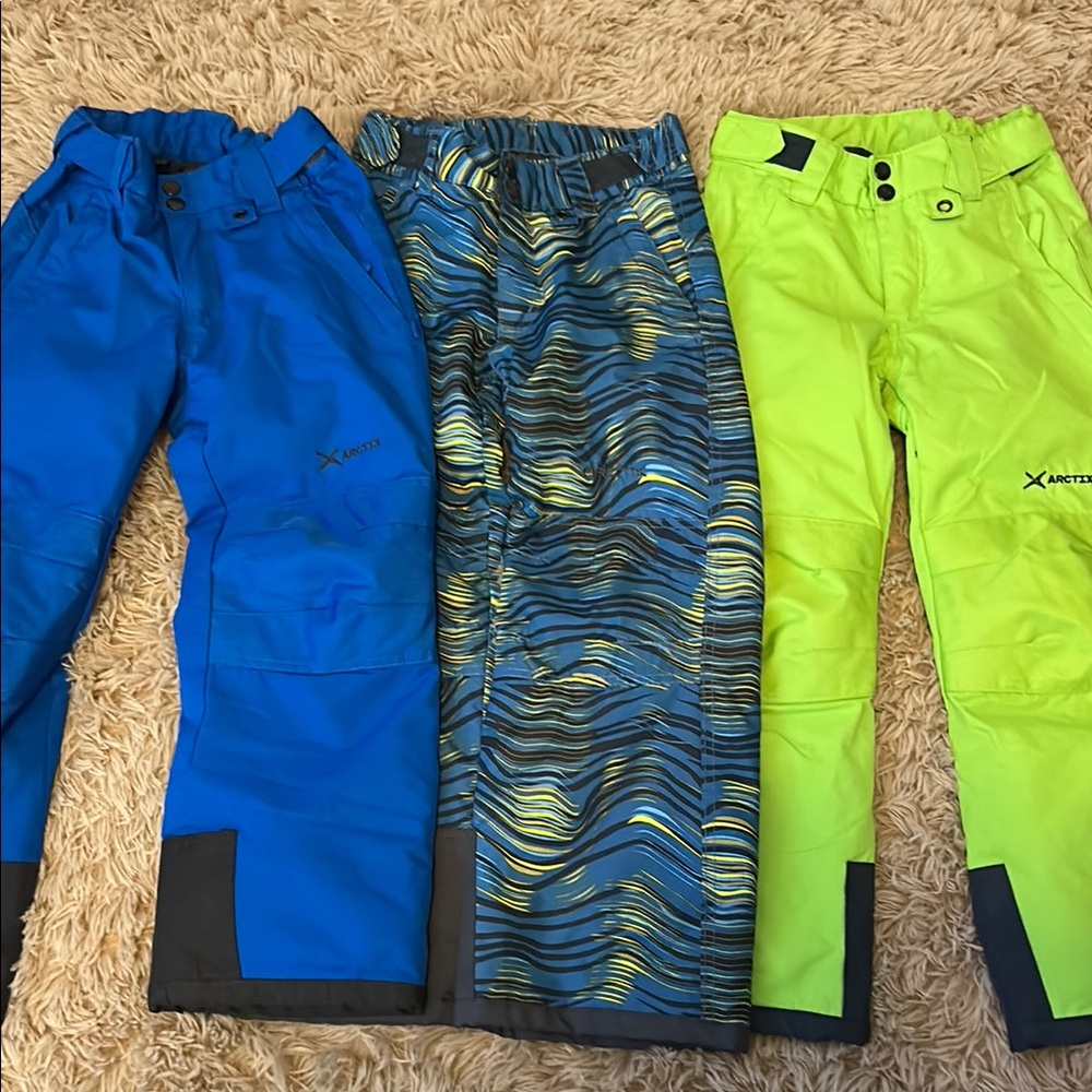 Arctix Kids' Blue and Green Snow Pants Set